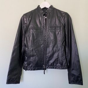 CLUB MONACO Motorcycle Leather Jacket